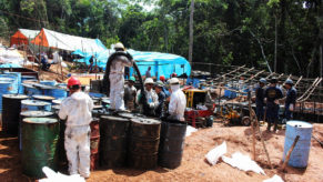 AVANZAN LAS TAREAS DE LIMPIEZA Y REMEDIACIÓN EN EL KM. 213 DEL OLEODUCTO NORPERUANO