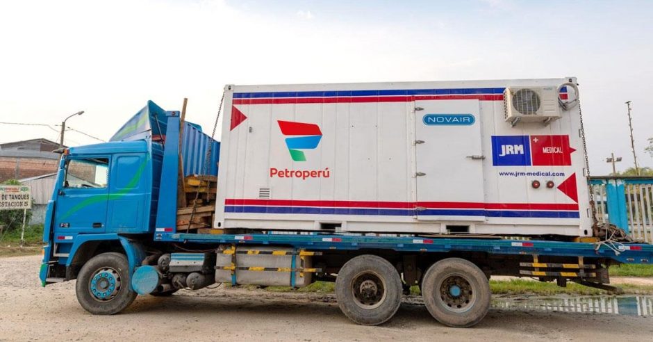 Planta de Oxígeno donada por PETROPERÚ llegó a Saramiriza
