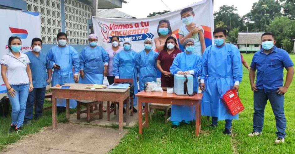 Con apoyo de PETROPERÚ se cumplió vacunación contra el Covid a niños de comunidades